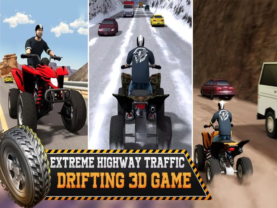 Ảnh chụp màn hình của 2XL ATV Offroad Quad Racing 3D iPad 