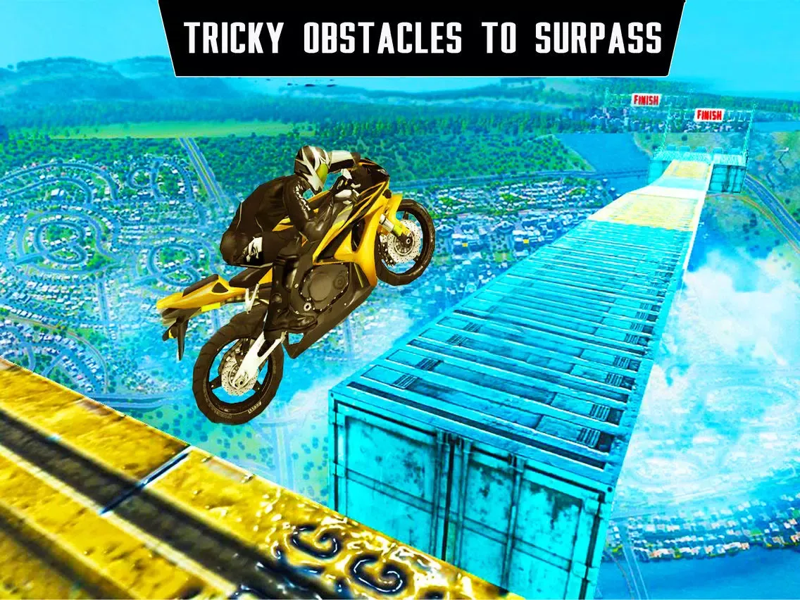 Capturas de tela do Impossible Moto Bike Track iPad 