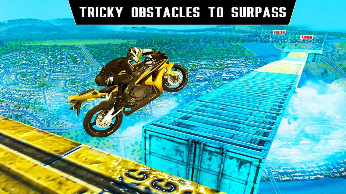Capturas de tela do Impossible Moto Bike Track