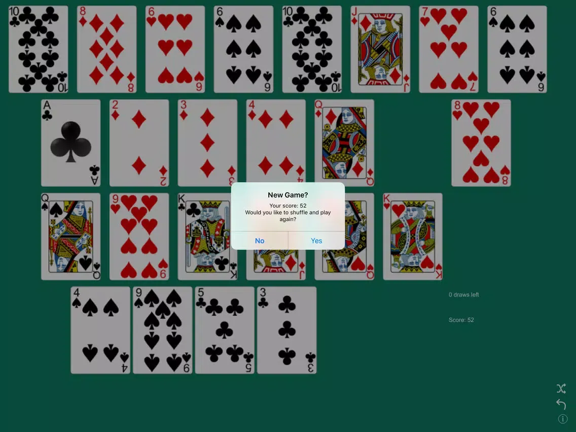 ภาพหน้าจอของ Dbl Solitaire iPad 