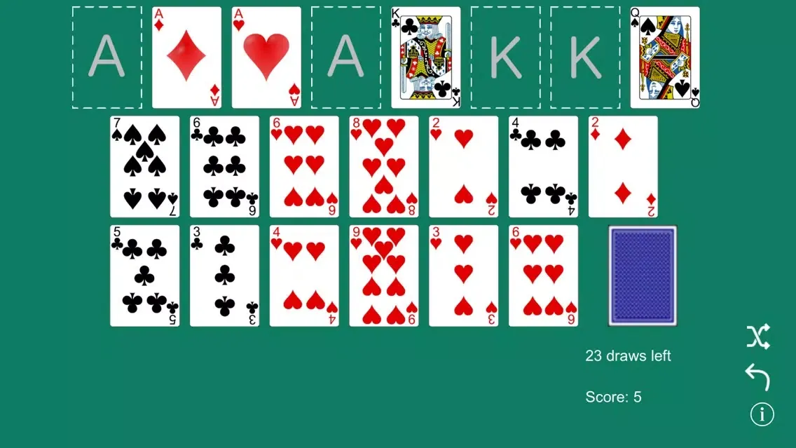 ภาพหน้าจอของ Dbl Solitaire