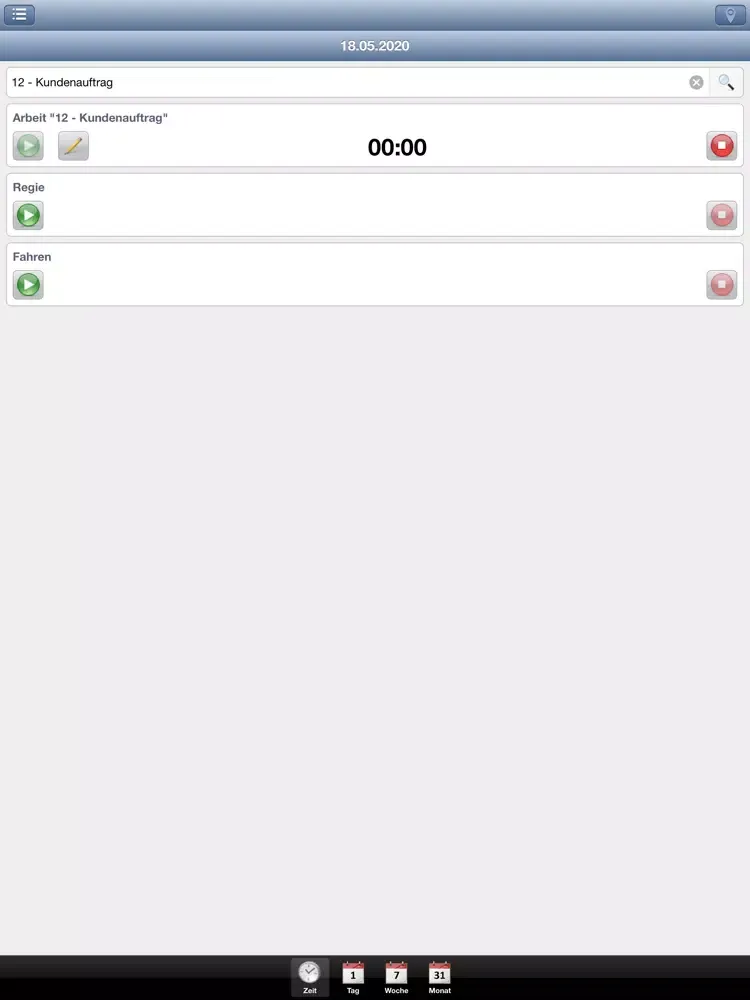 ภาพหน้าจอของ TimeApp 27 iPad 