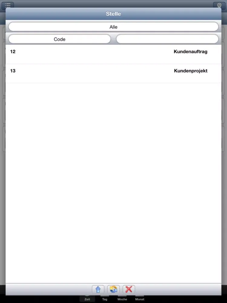 Capturas de tela do TimeApp iPad 