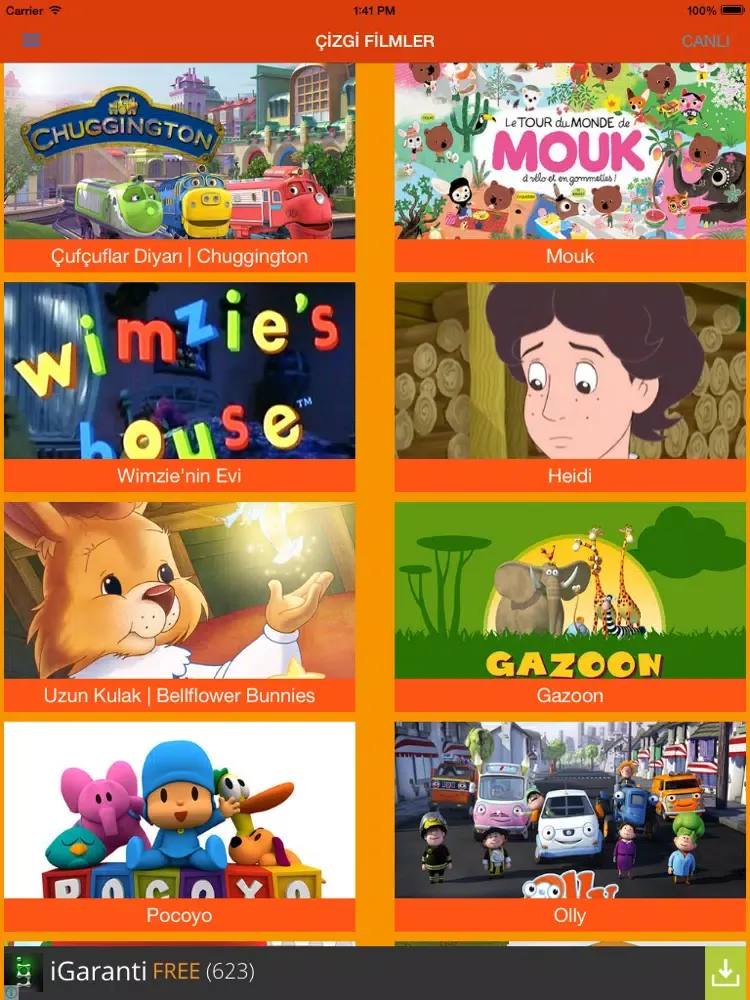 Yumurcak Televizyonu iPad 应用截图