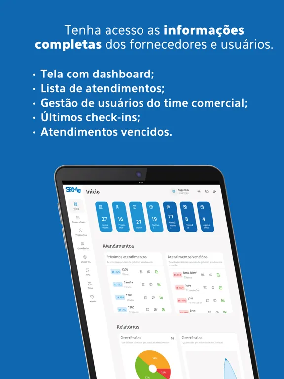 SRM mobile iPad  Screenshots
