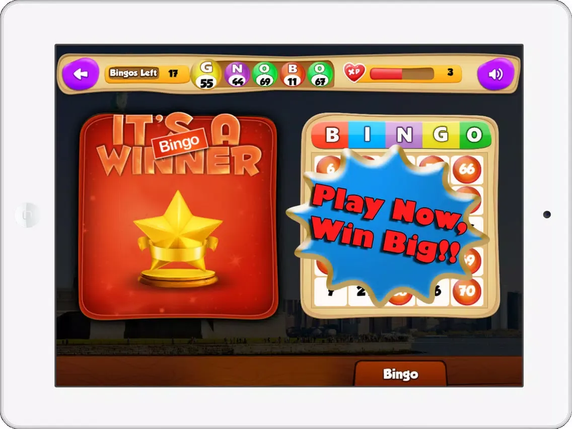 Bingo Bongo - Free Bingo Game iPad  스크린샷