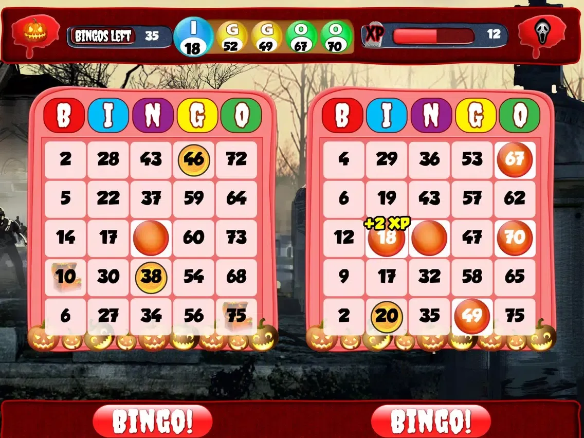ภาพหน้าจอของ Spooky Bingo - Free Halloween Bingo Game iPad 