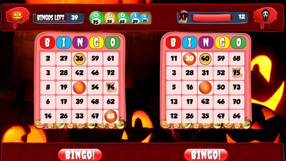 ภาพหน้าจอของ Spooky Bingo - Free Halloween Bingo Game