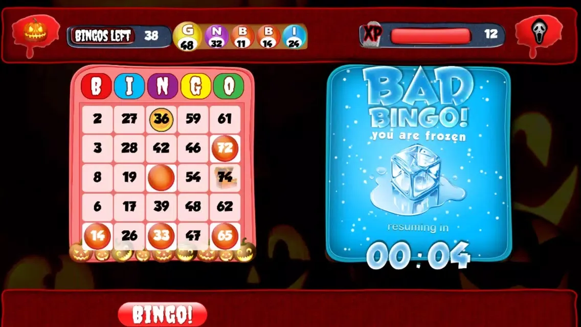 ภาพหน้าจอของ Spooky Bingo - Free Halloween Bingo Game