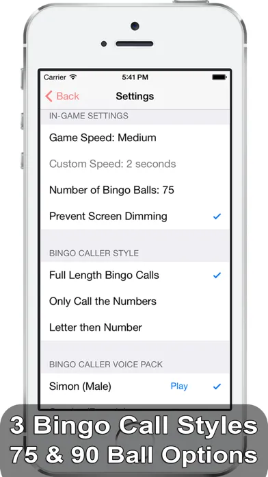 Tangkapan layar iBingo Caller - Play Bingo at Home with Friends!