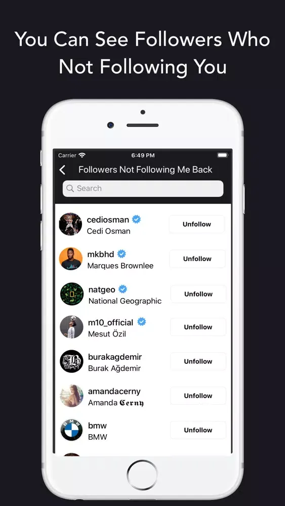 Zrzuty ekranu Ghosty Analyze For Instagram