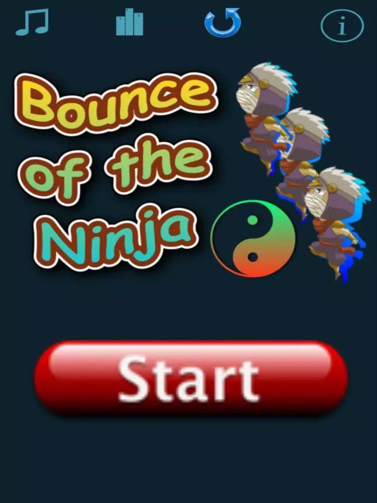 Bounce of the Ninja iPad  スクリーンショット