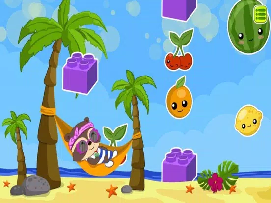 Tangkapan skrin Candy Raccoon Balloon Games iPad 