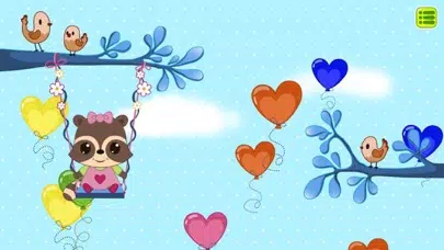 Tangkapan skrin Candy Raccoon Balloon Games