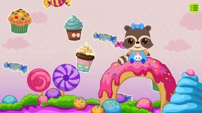 Tangkapan skrin Candy Raccoon Balloon Games