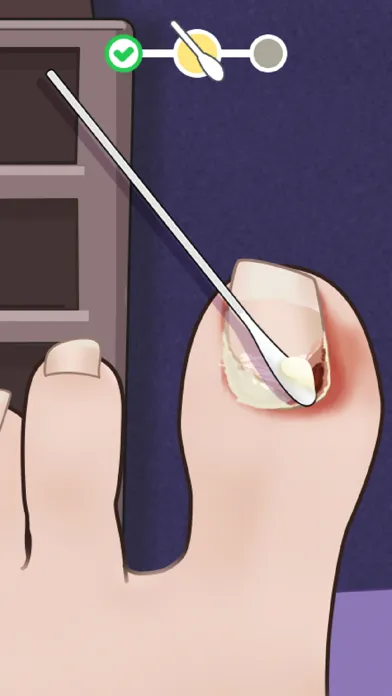 Capturas de tela do Pedicure Master