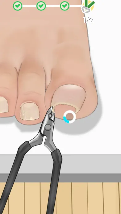 Capturas de tela do Pedicure Master
