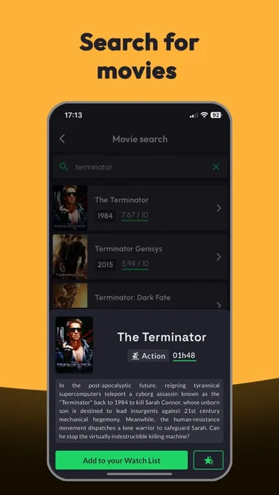 Watch List: TV Series & Movies Ekran Görüntüleri
