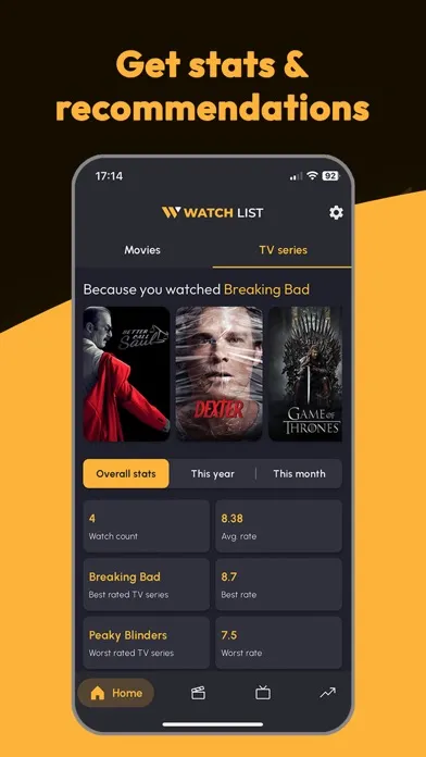 Watch List: TV Series & Movies Ekran Görüntüleri