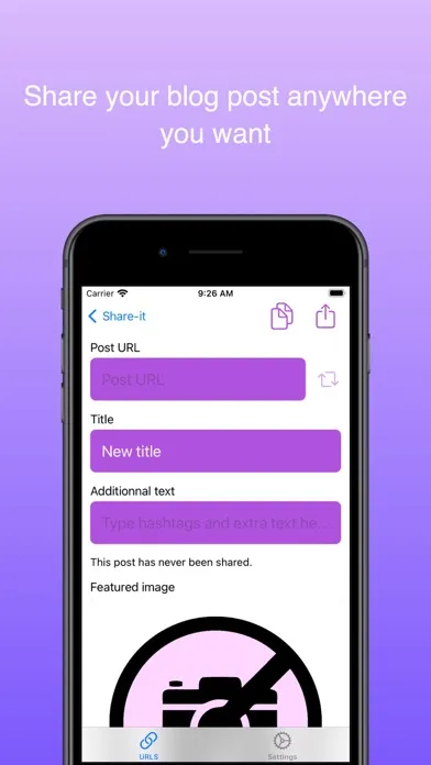 ภาพหน้าจอของ Share-it - App for bloggers