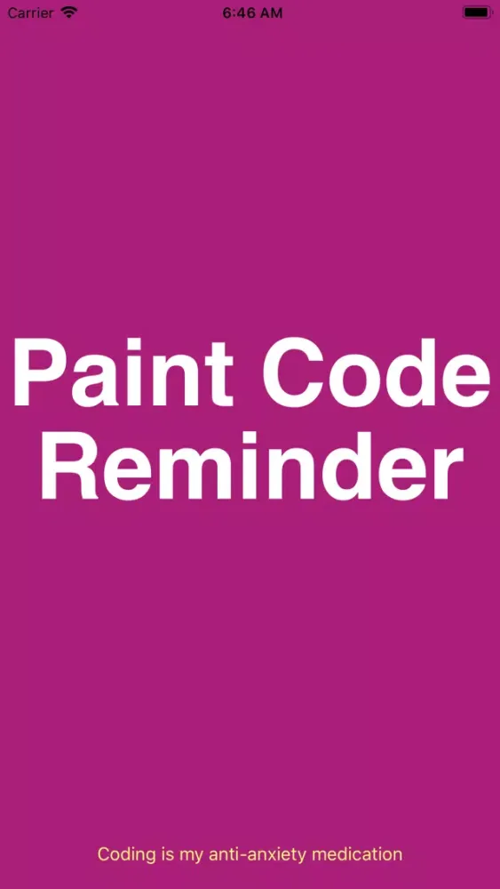 Paint Code Reminder应用截图