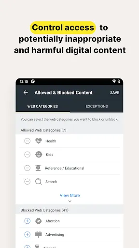 Norton Family Parental Control Screenshots