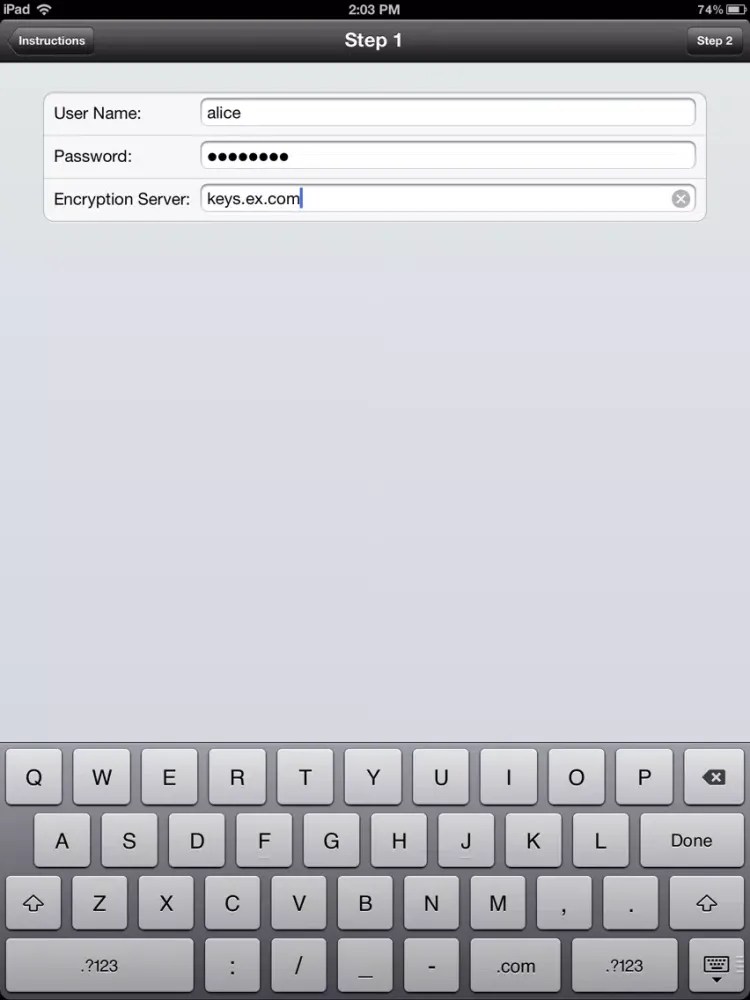 Capturas de pantalla de Symantec File Share Encryption for iOS iPad 