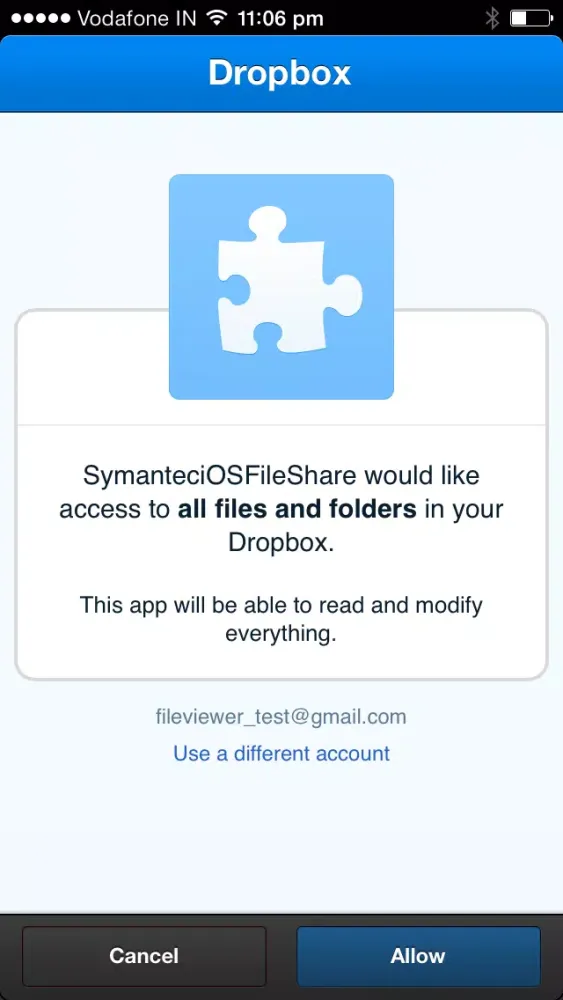 Capturas de pantalla de Symantec File Share Encryption for iOS