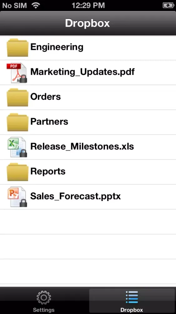 Capturas de pantalla de Symantec File Share Encryption for iOS