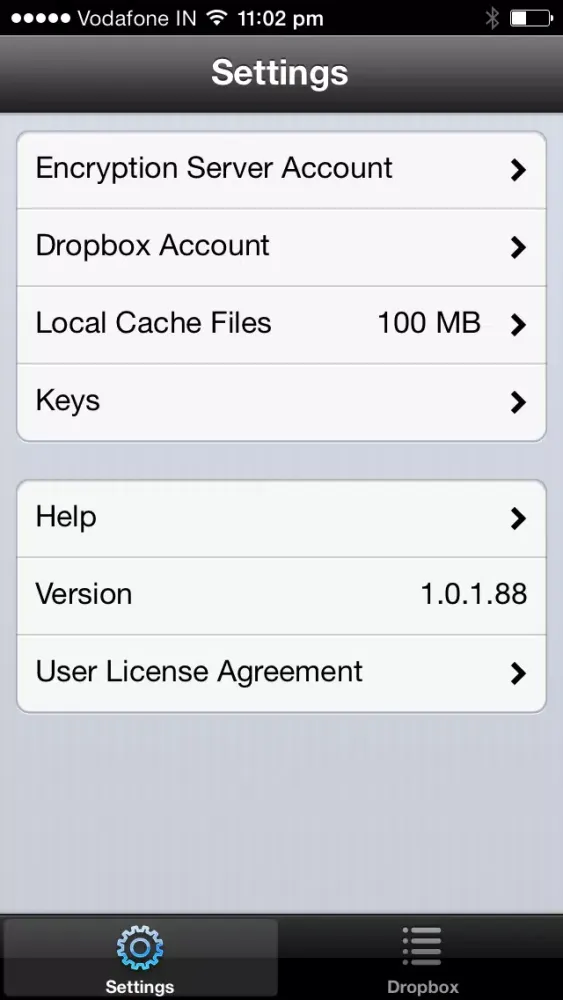 Capturas de pantalla de Symantec File Share Encryption for iOS