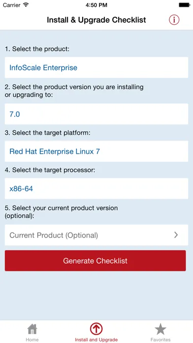 Tangkapan layar Veritas Services and Operations Readiness Tools (SORT) Mobile