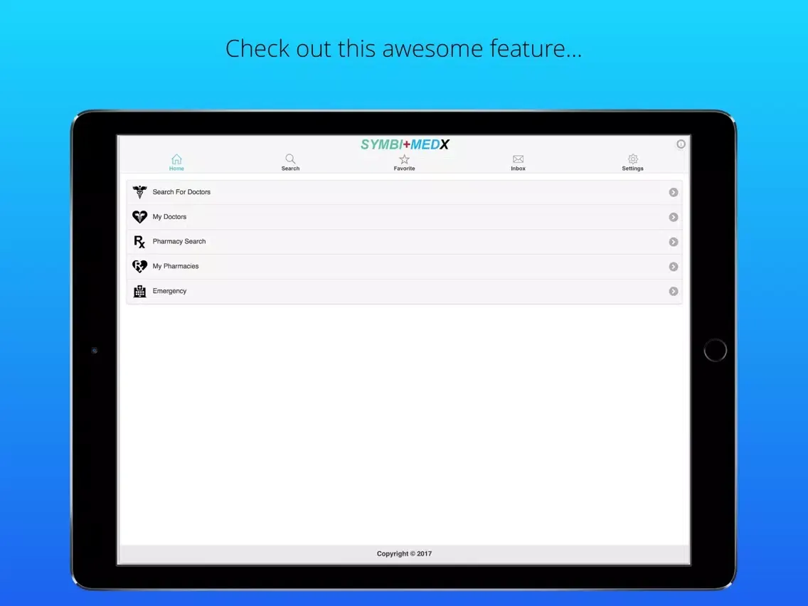 Zrzuty ekranu SymbiMedX by Symbicare iPad 