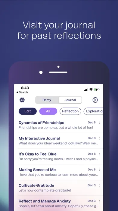 Screenshot di Inwords: Reflect with Remy