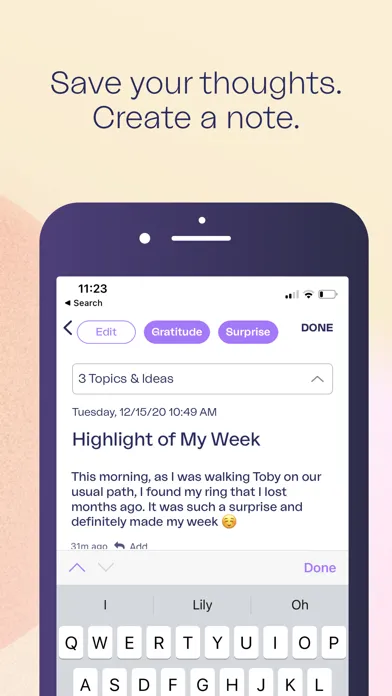 Screenshot di Inwords: Reflect with Remy