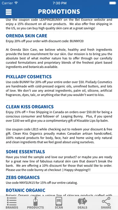 Cruelty Free Shopping Guide स्क्रीनशॉट