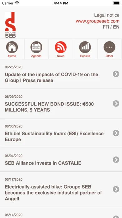 Groupe SEB IR Screenshots