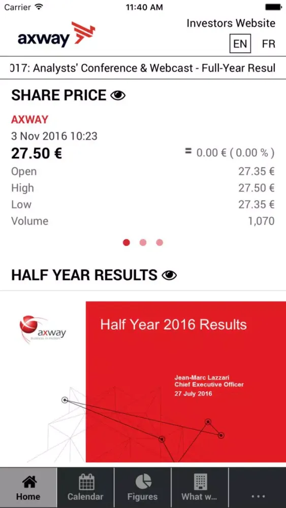 Axway IR स्क्रीनशॉट