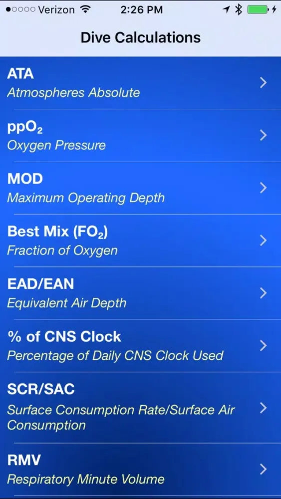 تصاویر Dive Calc