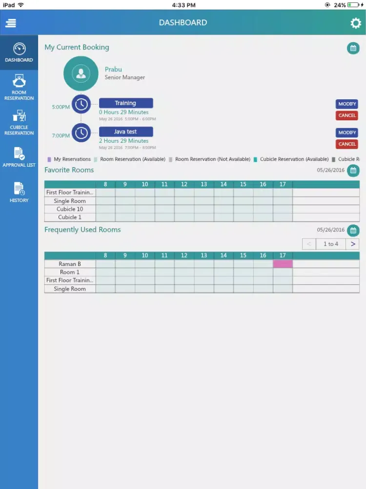 تصاویر Conference Room Booking iPad 