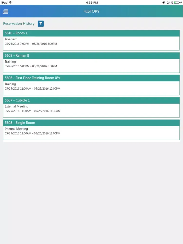 تصاویر Conference Room Booking iPad 