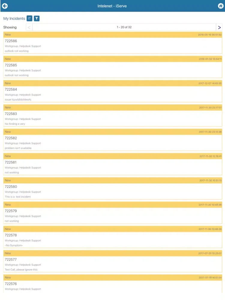 Screenshot di Teleperformance iServe iPad 