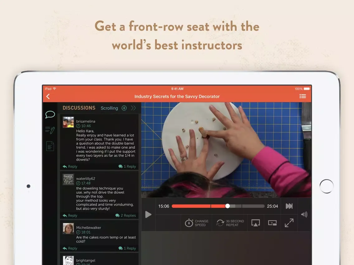 Craftsy iPad  سکرین شاٹس