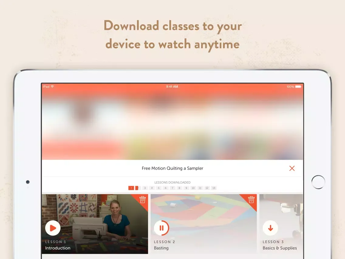 Craftsy iPad  سکرین شاٹس