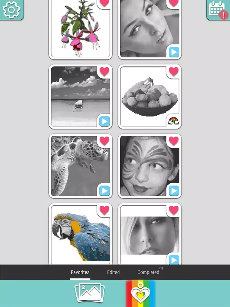 Zrzuty ekranu Color by Number RAINBOW iPad 