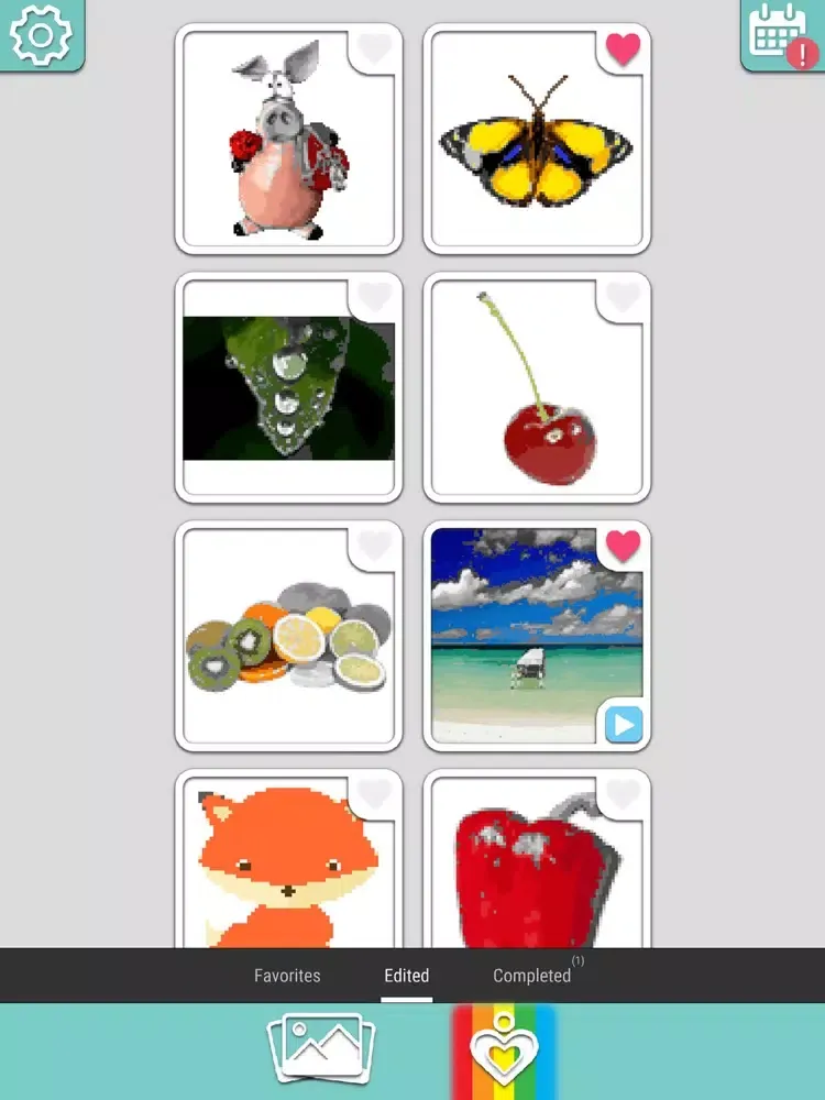 Zrzuty ekranu Color by Number RAINBOW iPad 
