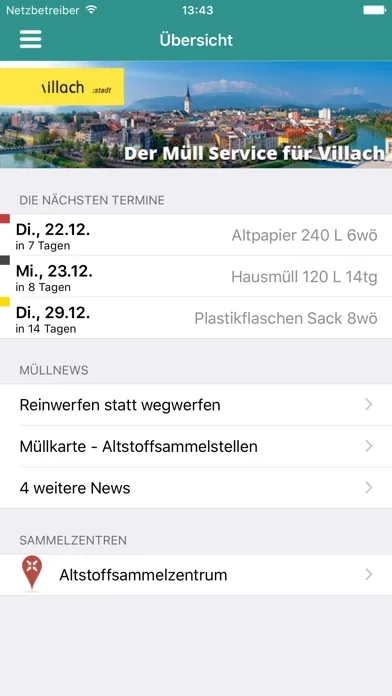 Müll App سکرین شاٹس