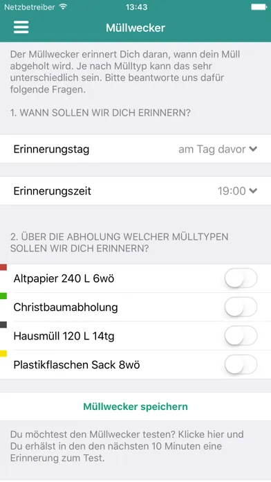 Müll App سکرین شاٹس