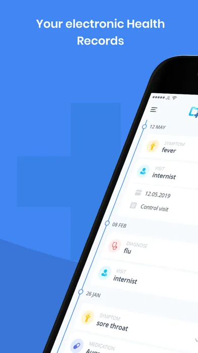 Tangkapan layar SynappseHealth: Health Records
