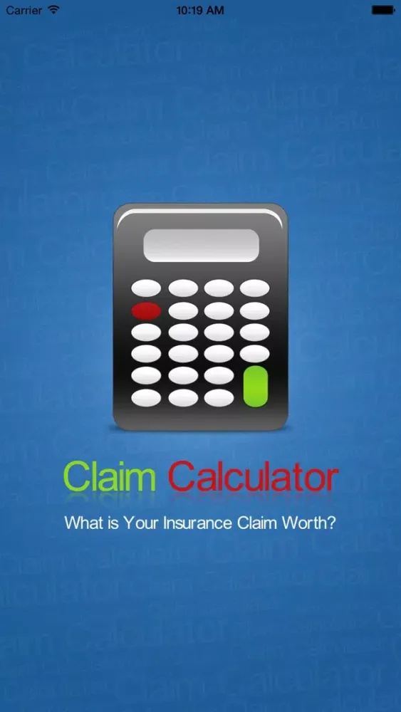 Accident Injury Claim Calculator应用截图