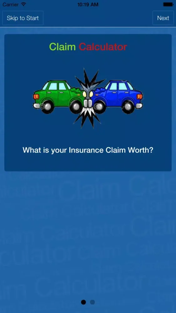 Accident Injury Claim Calculator应用截图